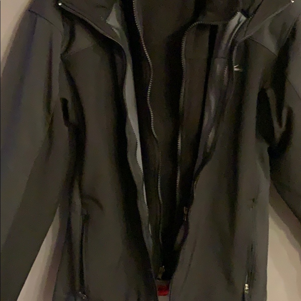 Black Double Layered Winter Jacket - image 7